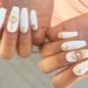White manicure with gold: the best ideas and new design
