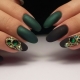 Black-green manicure: fashionable and unusual design ideas