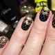 Black manicure with gold: stylish ideas and options for techniques