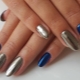 Colors and design options for metallic manicure