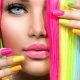Design and decor of bright manicure