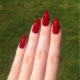Sharp red nail design