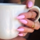 Ideas for designing a pink matte manicure
