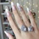 Ideas for creating a white sparkle manicure