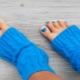 Ideas for implementing a pedicure in blue tones