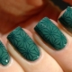 Emerald manicure: design secrets and stylish ideas