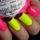 How to beautifully design nails in acid colors?