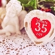 What is the name of the wedding anniversary after 35 years and what is given for it?