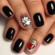 Beautiful options for black manicure