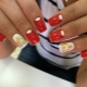 Red and white manicure: features and modern design ideas