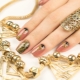 Gold color manicure: decor features and fashion trends
