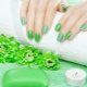Green manicure: a variety of shades and fashion ideas
