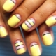 Fashion trends of manicure in yellow colors