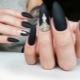 Fashionable options for a dark matte manicure