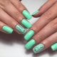 Mint manicure: decor options and ideas