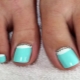 Original ideas for creating a mint pedicure