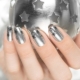 Silver manicure: decor features and fashion trends