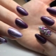 Plum manicure - bright and stylish design options