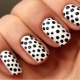 Stylish polka dot manicure design ideas.