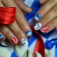 Stylish ideas of marine manicure with an anchor.