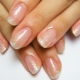 Trendy design options for transparent manicure.