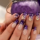 Design options for manicure in purple tones