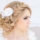 Options for wedding hairstyles with hair braids of different lengths