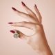 Wine manicure: color features and design techniques