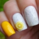 Bright and original design ideas for manicure with lemons.