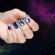 Space manicure design.