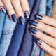 Denim manicure