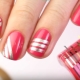 Ideas and methods for creating a design of manicure with a ribbon