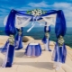 How to make a wedding in blue?