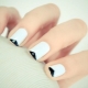 Features of black and white french manicure