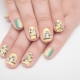 Stylish design ideas for manicure with owls.