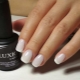 Manicure options with milky gel polish
