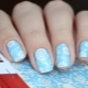 Ideas for manicure design with blue gel polish