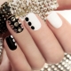 Short Rhinestone Manicure