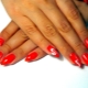 Extension nails in red