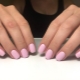 Options for plain manicure on short nails