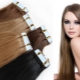 Features of tape hair extensions