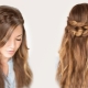 Examples of hairstyles for school in 5 minutes of long hair