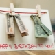 How to beautifully present money for a birthday?