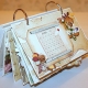 How to make a calendar using scrapbooking technique?