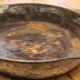 What to do if a cast-iron frying pan rusts?