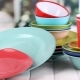 Colored dishes: types and choices