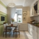 Kitchen design 9 sq. m with balcony