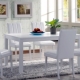 The use of white kitchen tables in the interior of the kitchen