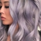 Ash-purple hair color: shades and nuances of dyeing