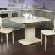 Sizes of kitchen tables: types and calculation formulas